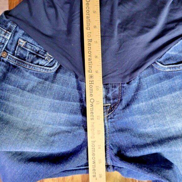 Lucky Brand Women's Maternity Dungarees Size XS Sweet N Low Wide Leg Made In USA - Picture 6 of 11